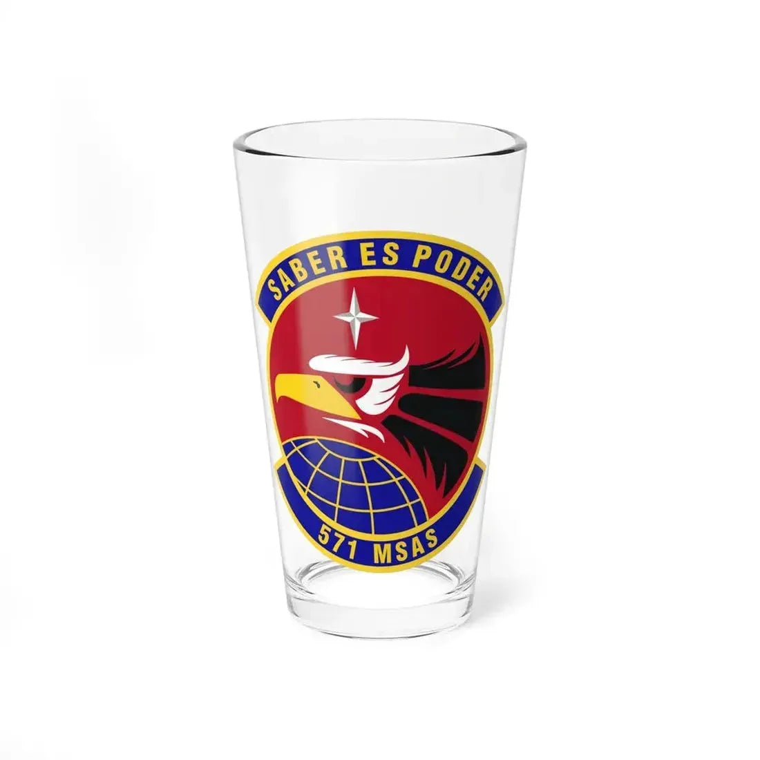 571st Mobility Support Advisory Squadron (U.S. Air Force) Pint Glass 16oz 16oz - Go Mug Yourself