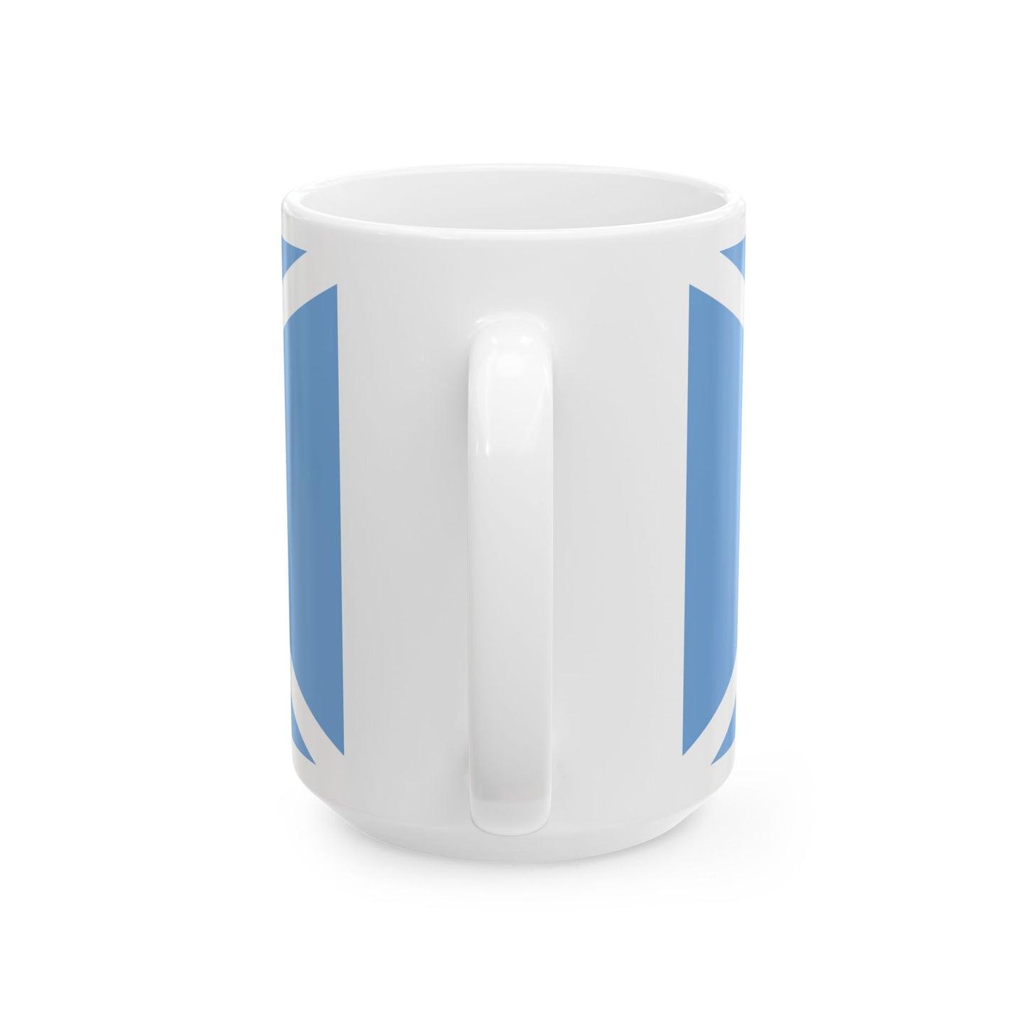 House flag of the Argentine Overseas Shipping Fleet FANU (Argentina) White Coffee Mug