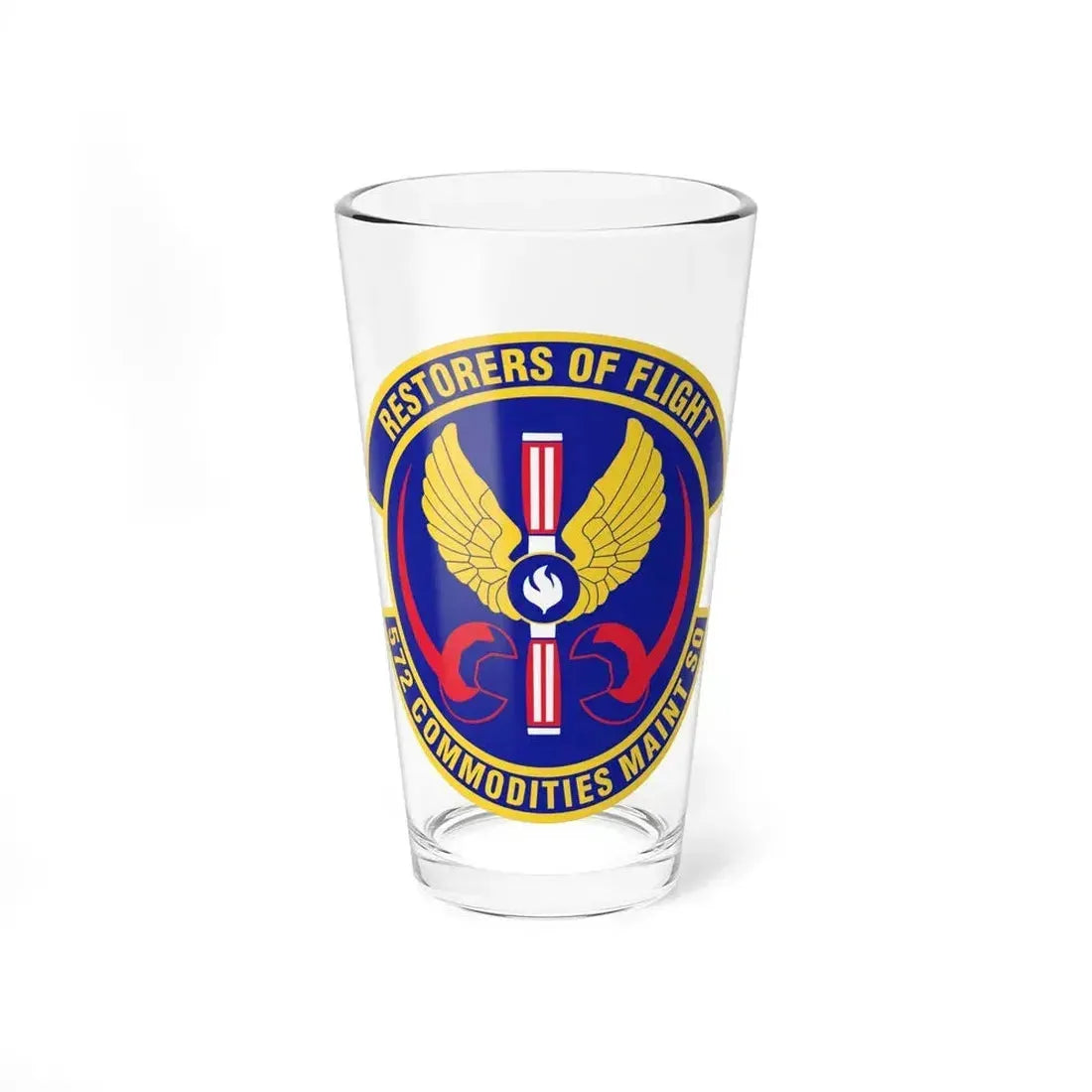 572d Commodities Maintenance Squadron (U.S. Air Force) Pint Glass 16oz 16oz - Go Mug Yourself