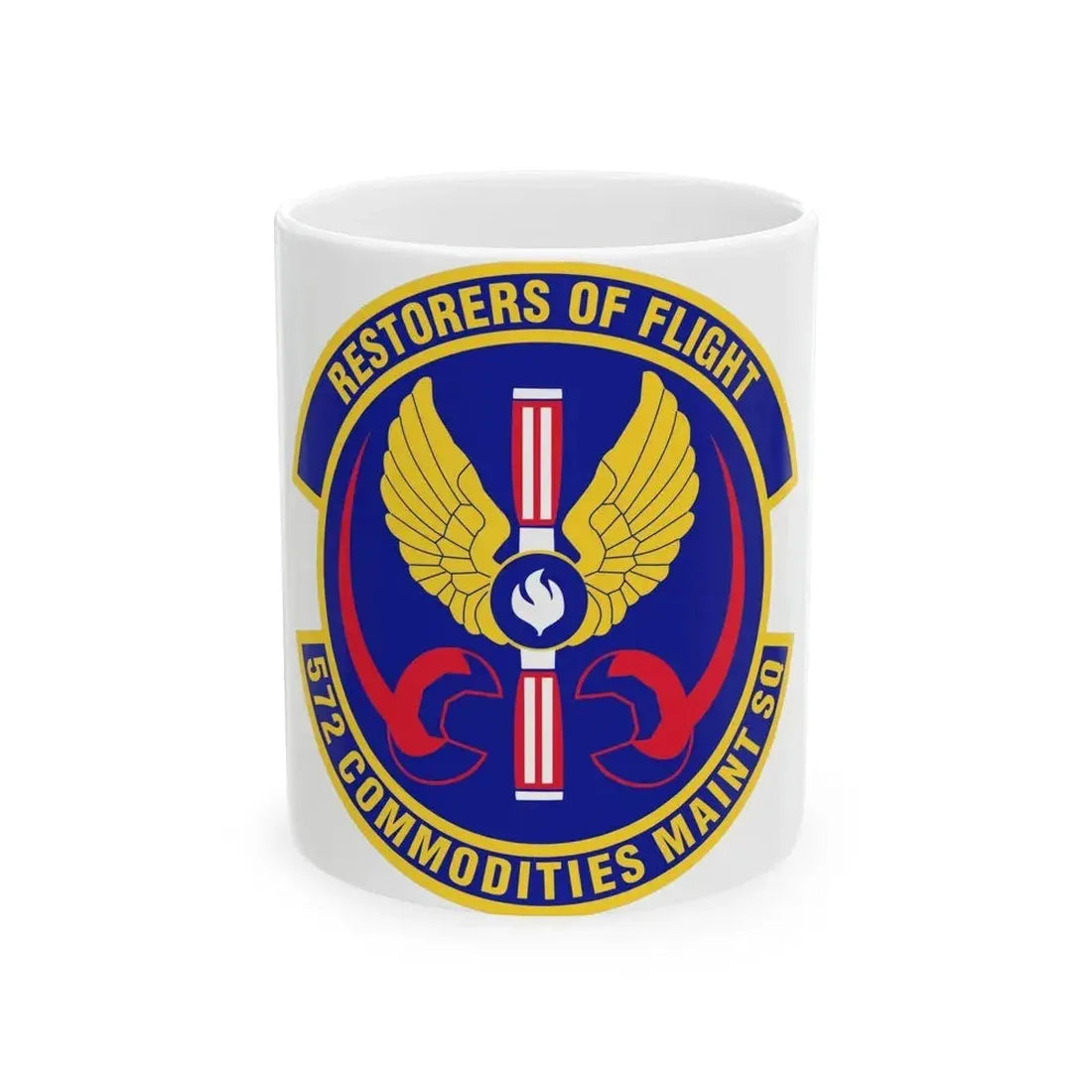 572d Commodities Maintenance Squadron (U.S. Air Force) White Coffee Mug 11oz - Go Mug Yourself