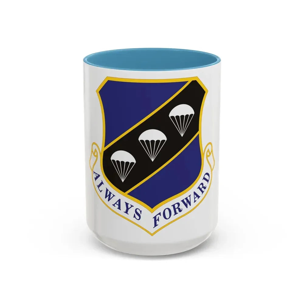 572d Contingency Response Group (U.S. Air Force) Accent Coffee Mug 15oz Light Blue - Go Mug Yourself
