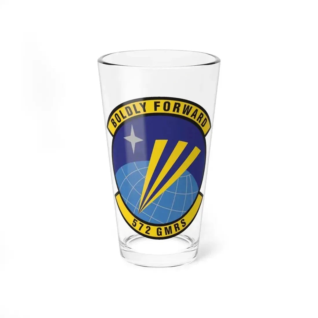 572d Global Mobility Readiness Squadron (U.S. Air Force) Pint Glass 16oz 16oz - Go Mug Yourself