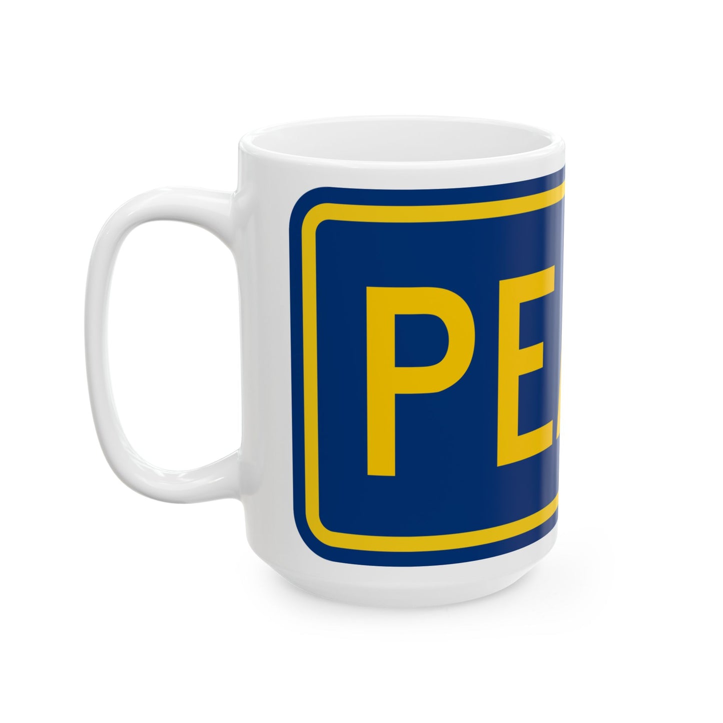Toll plate county es (Puerto Rico) (Road Sign) White Coffee Mug
