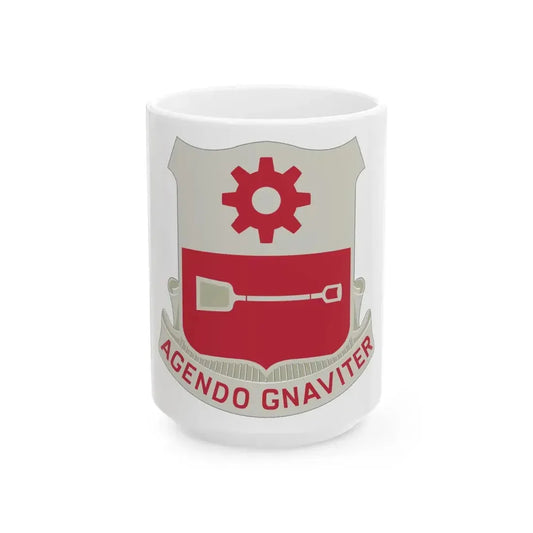 577 Engineer Battalion (U.S. Army) White Coffee Mug 15oz - Go Mug Yourself