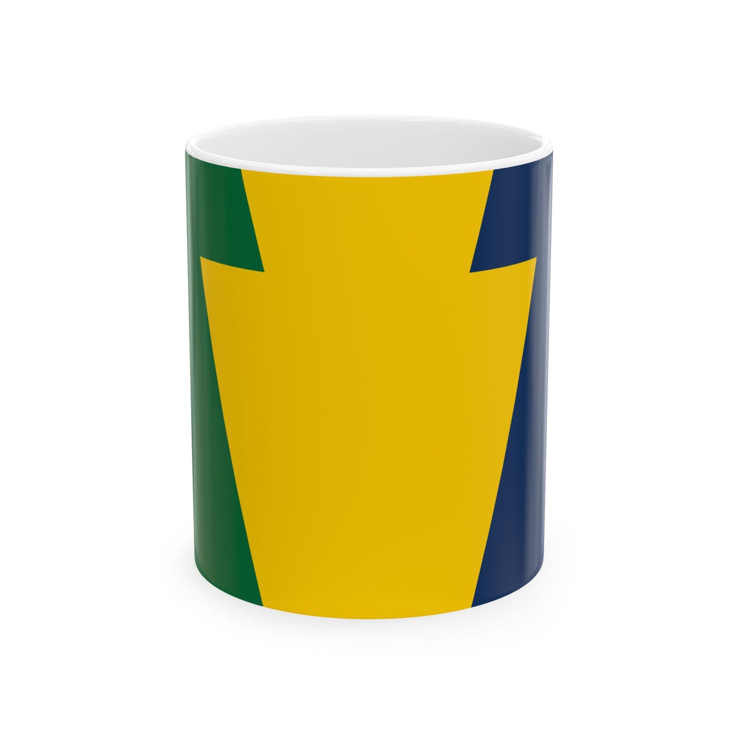 Keystone Flag reverse (United States) White Coffee Mug