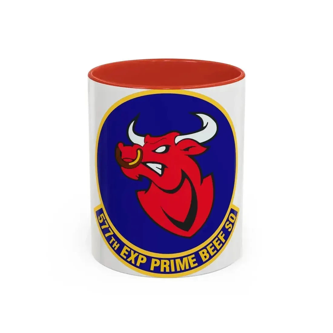 577th Expeditionary Prime Base Emergency Engineer Force Squadron (U.S. Air Force) Accent Coffee Mug 11oz Red - Go Mug Yourself