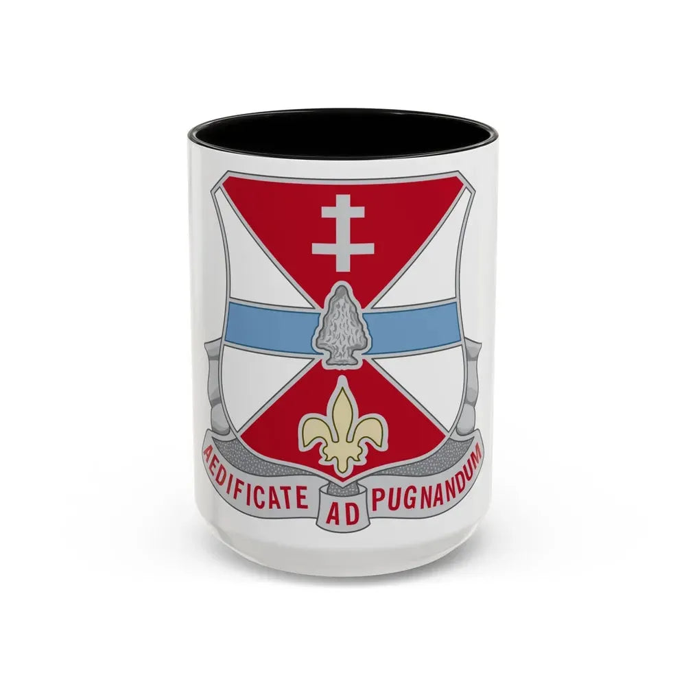 578 Engineer Battalion (U.S. Army) Accent Coffee Mug 15oz Black - Go Mug Yourself