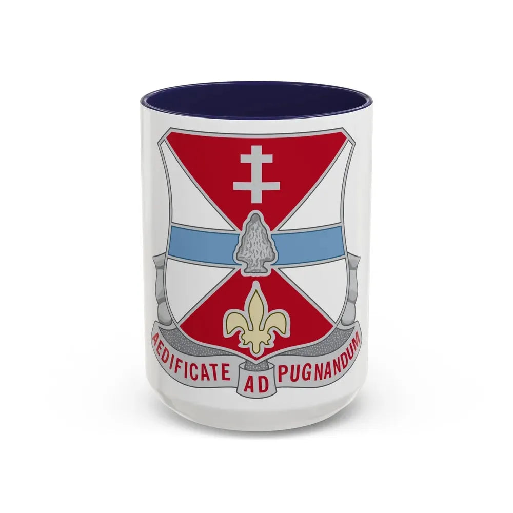 578 Engineer Battalion (U.S. Army) Accent Coffee Mug 15oz Navy - Go Mug Yourself