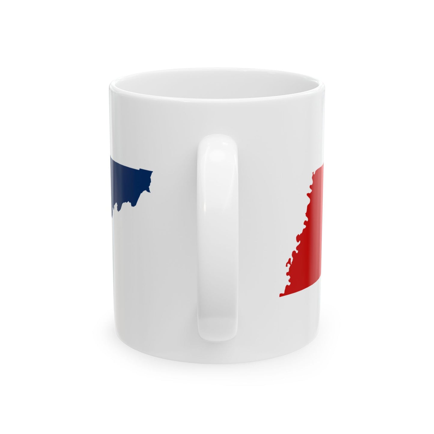 Flag-map of Tennessee (United States) White Coffee Mug