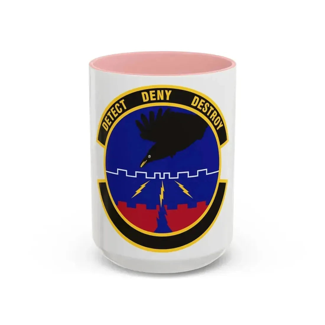 579 Software Engineering Squadron AFMC (U.S. Air Force) Accent Coffee Mug 15oz Pink - Go Mug Yourself