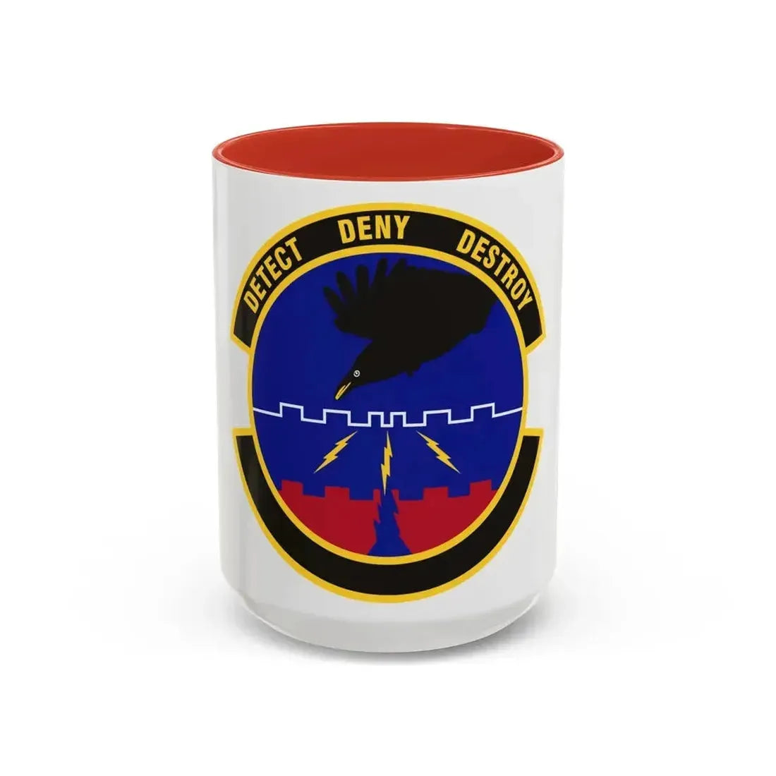 579 Software Engineering Squadron AFMC (U.S. Air Force) Accent Coffee Mug 15oz Red - Go Mug Yourself