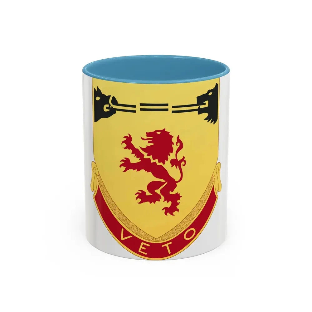 57th Air Defense Artillery Regiment (U.S. Army) Accent Coffee Mug 11oz Light Blue - Go Mug Yourself