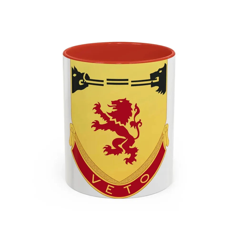 57th Air Defense Artillery Regiment (U.S. Army) Accent Coffee Mug 11oz Red - Go Mug Yourself