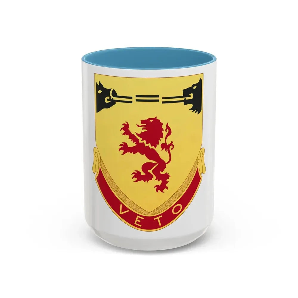 57th Air Defense Artillery Regiment (U.S. Army) Accent Coffee Mug 15oz Light Blue - Go Mug Yourself