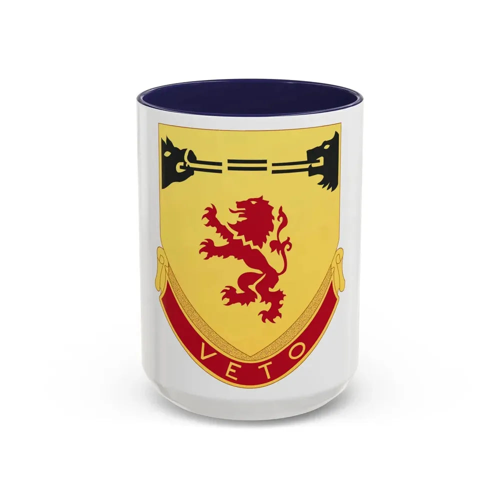 57th Air Defense Artillery Regiment (U.S. Army) Accent Coffee Mug 15oz Navy - Go Mug Yourself