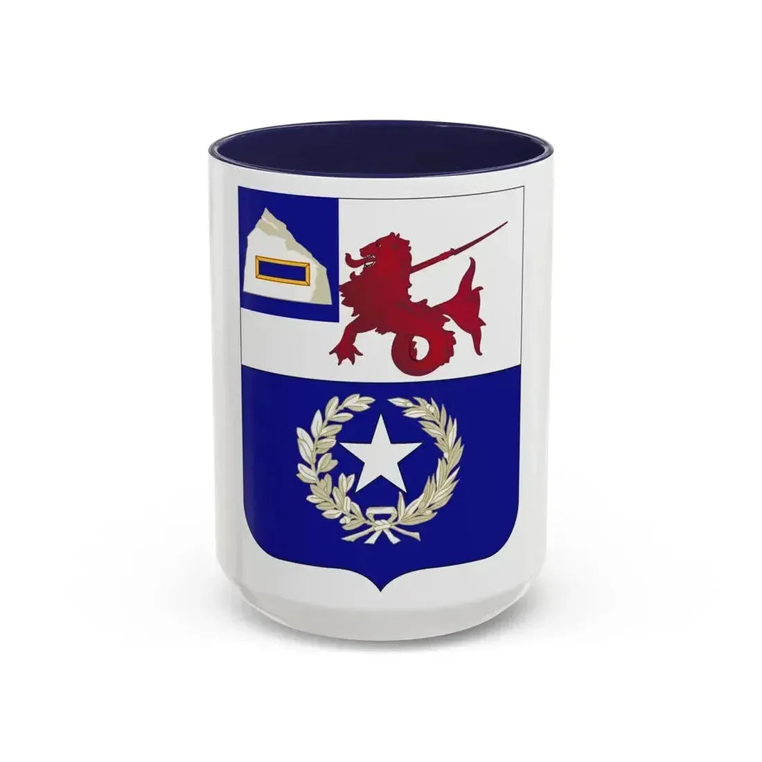 57th Infantry Regiment 2 (U.S. Army) Accent Coffee Mug 15oz Navy - Go Mug Yourself