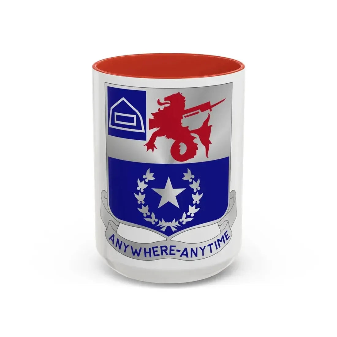 57th Infantry Regiment (U.S. Army) Accent Coffee Mug 11oz Light Blue - Go Mug Yourself
