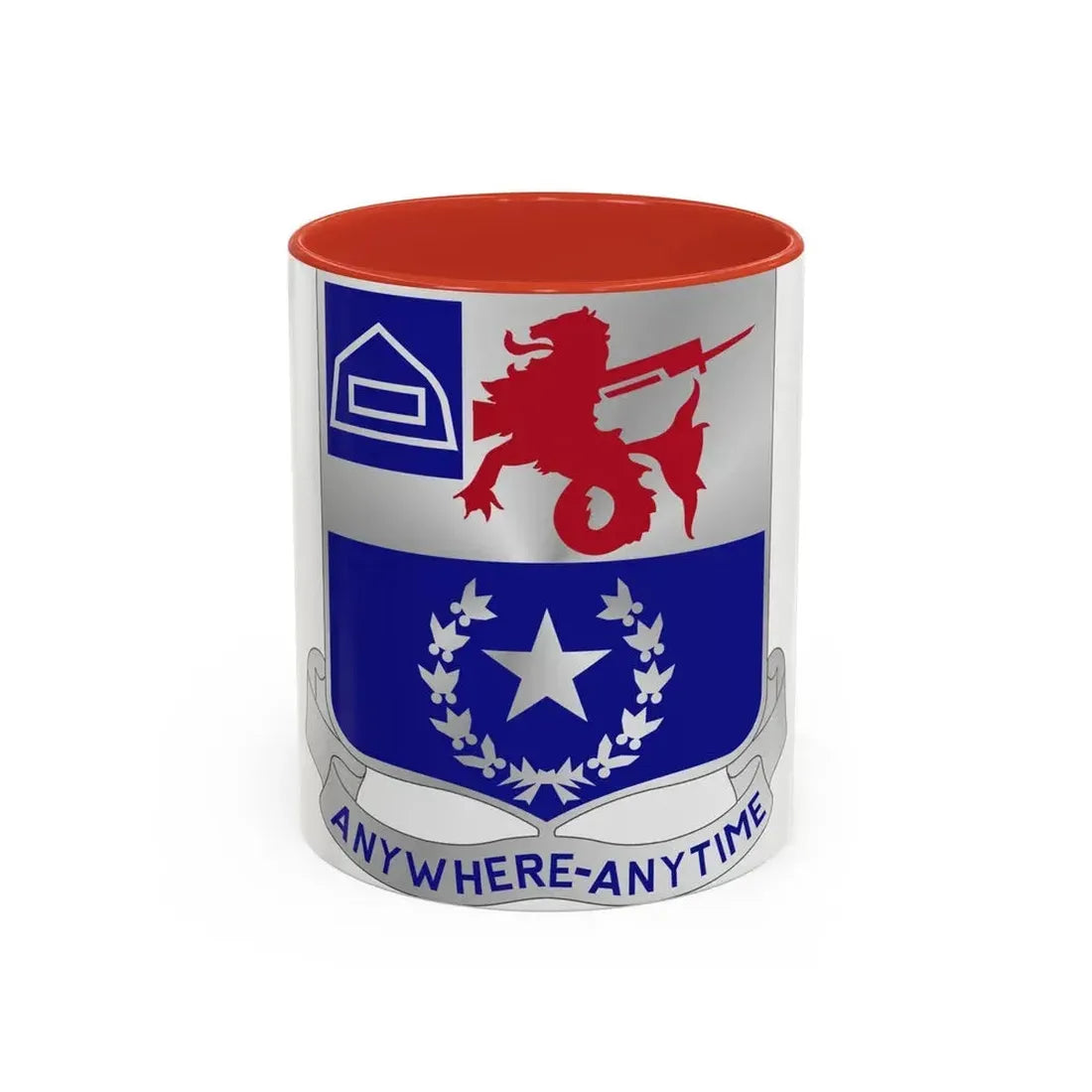 57th Infantry Regiment (U.S. Army) Accent Coffee Mug 11oz Red - Go Mug Yourself