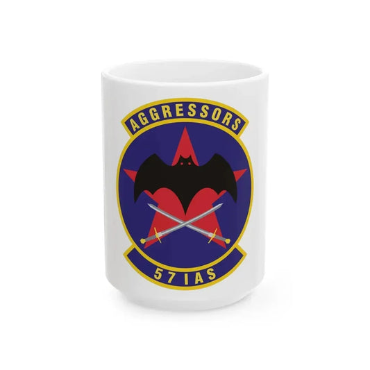 57th Information Aggressor Squadron (U.S. Air Force) White Coffee Mug 15oz - Go Mug Yourself