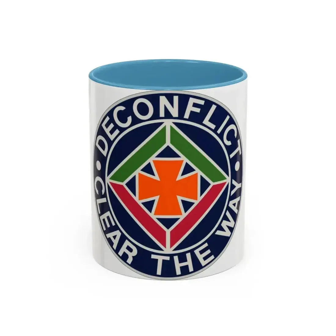 58 Air Traffic Control Battalion (U.S. Army) Accent Coffee Mug 11oz Light Blue - Go Mug Yourself