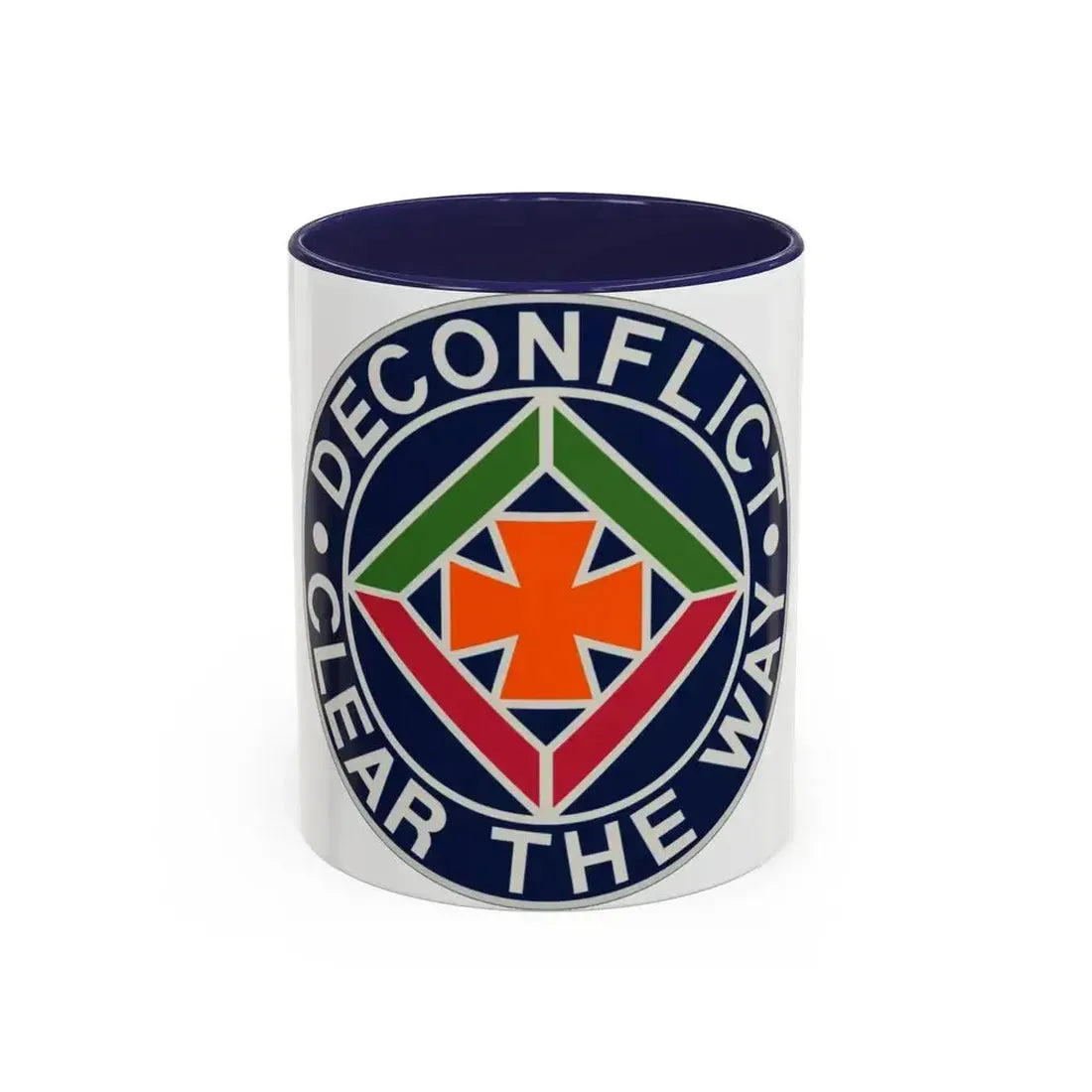 58 Air Traffic Control Battalion (U.S. Army) Accent Coffee Mug 11oz Navy - Go Mug Yourself