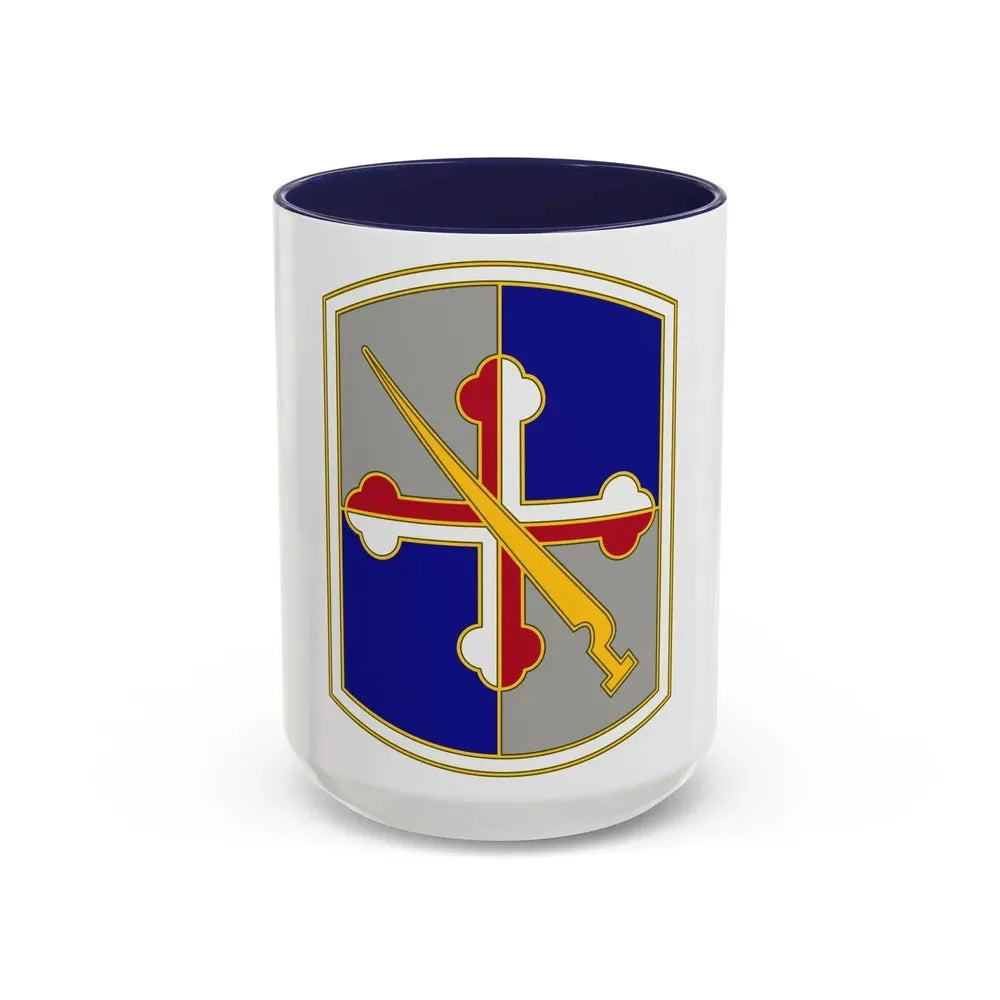 58 Battlefield Surveillance Brigade (U.S. Army) Accent Coffee Mug 15oz Navy - Go Mug Yourself