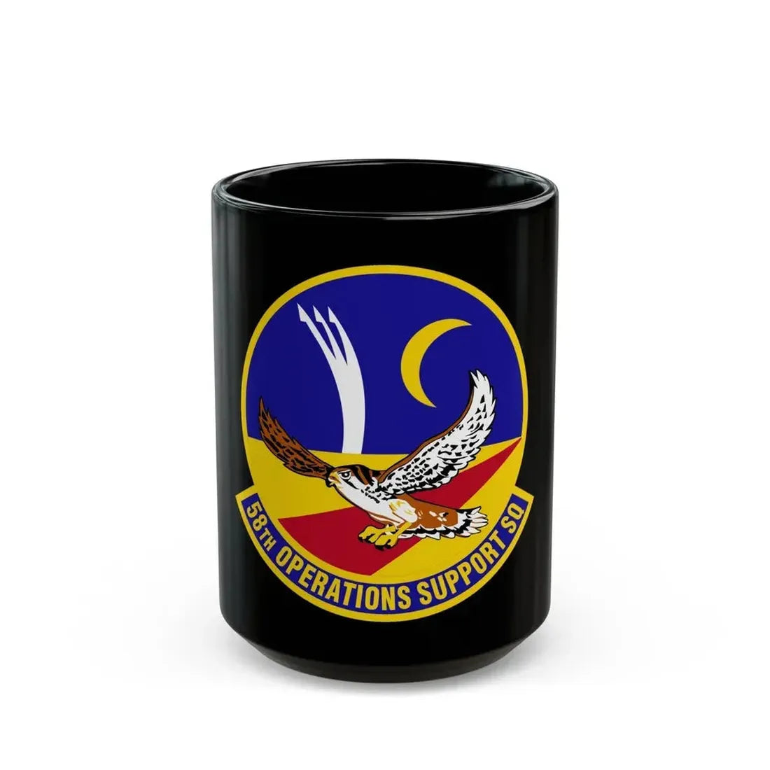 58 Operations Support Squadron AETC (U.S. Air Force) Black Coffee Mug 15oz - Go Mug Yourself