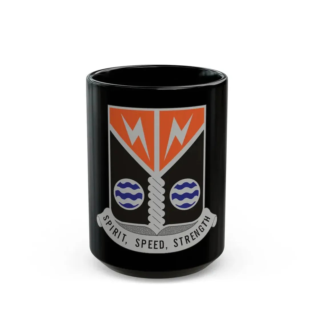 58 Signal Battalion (U.S. Army) Black Coffee Mug 15oz - Go Mug Yourself