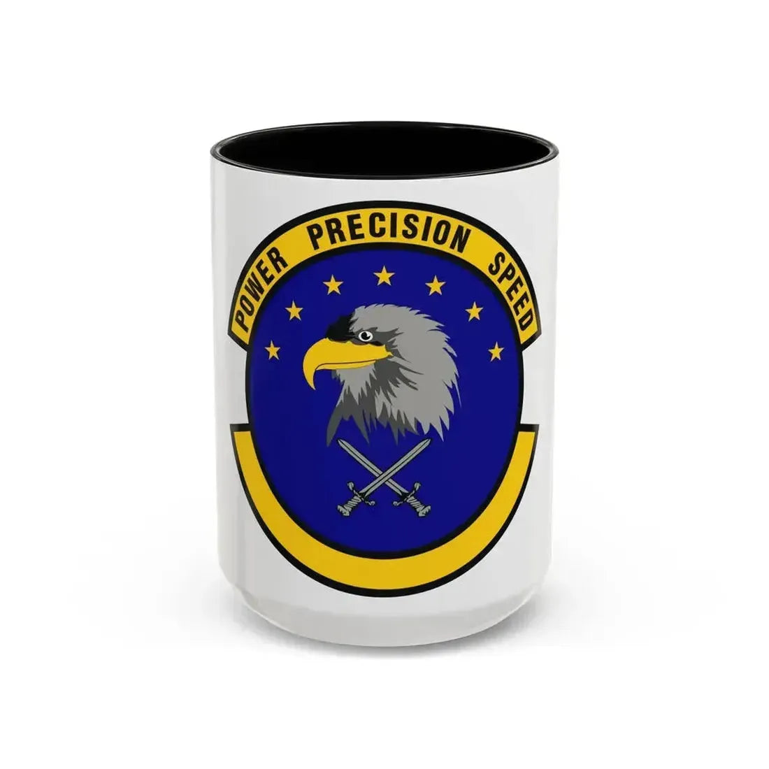 580 Software Engineering Squadron AFMC (U.S. Air Force) Accent Coffee Mug 15oz Black - Go Mug Yourself