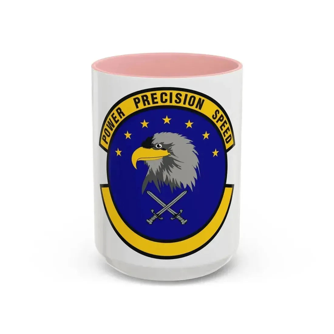 580 Software Engineering Squadron AFMC (U.S. Air Force) Accent Coffee Mug 15oz Pink - Go Mug Yourself