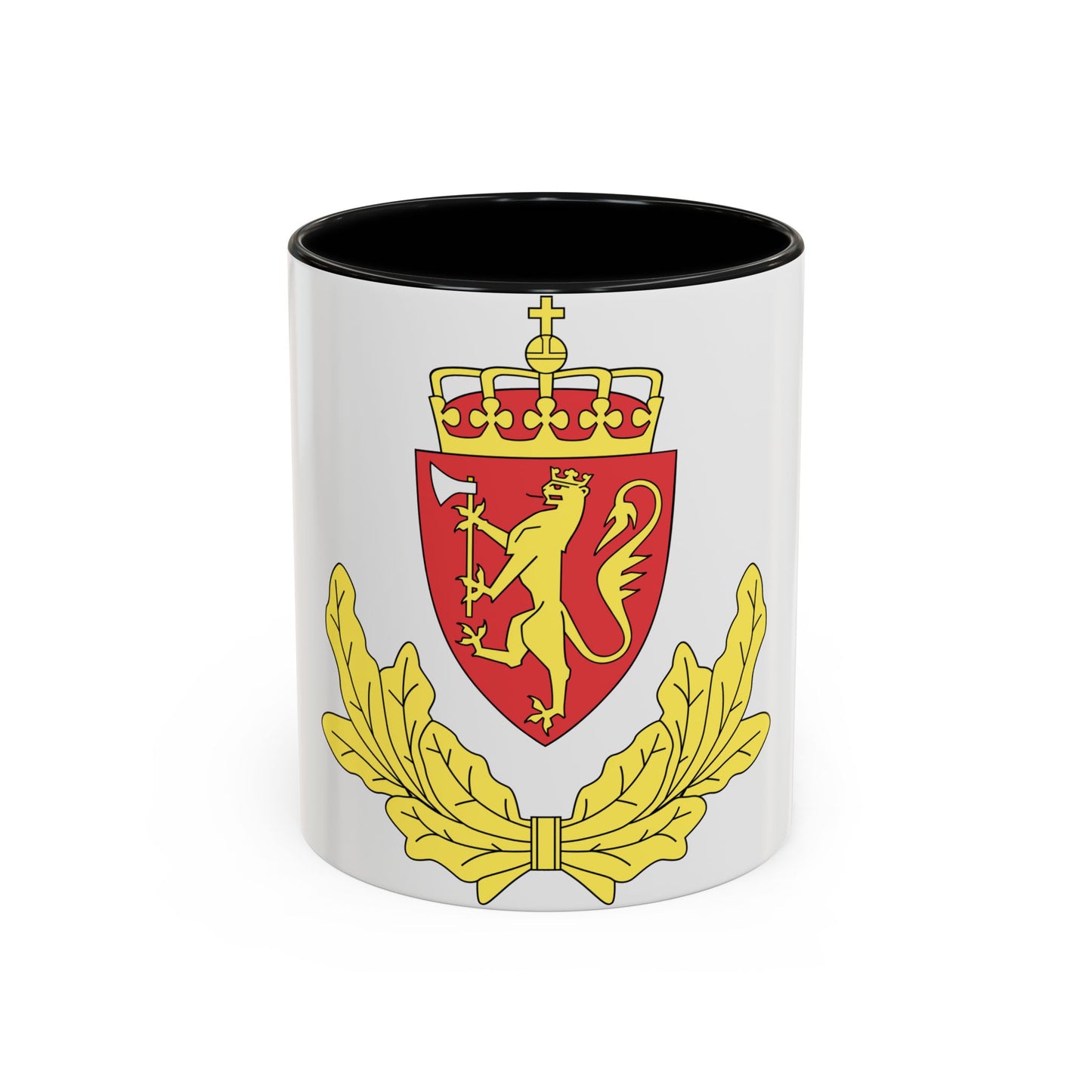 Coat of arms of the Norwegian Border Police - Accent Coffee Mug