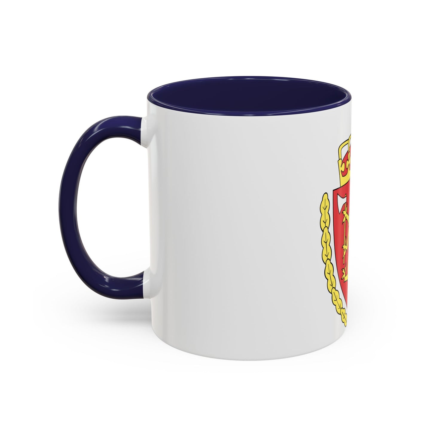 Coat of arms of the Norwegian Customs Service - Accent Coffee Mug