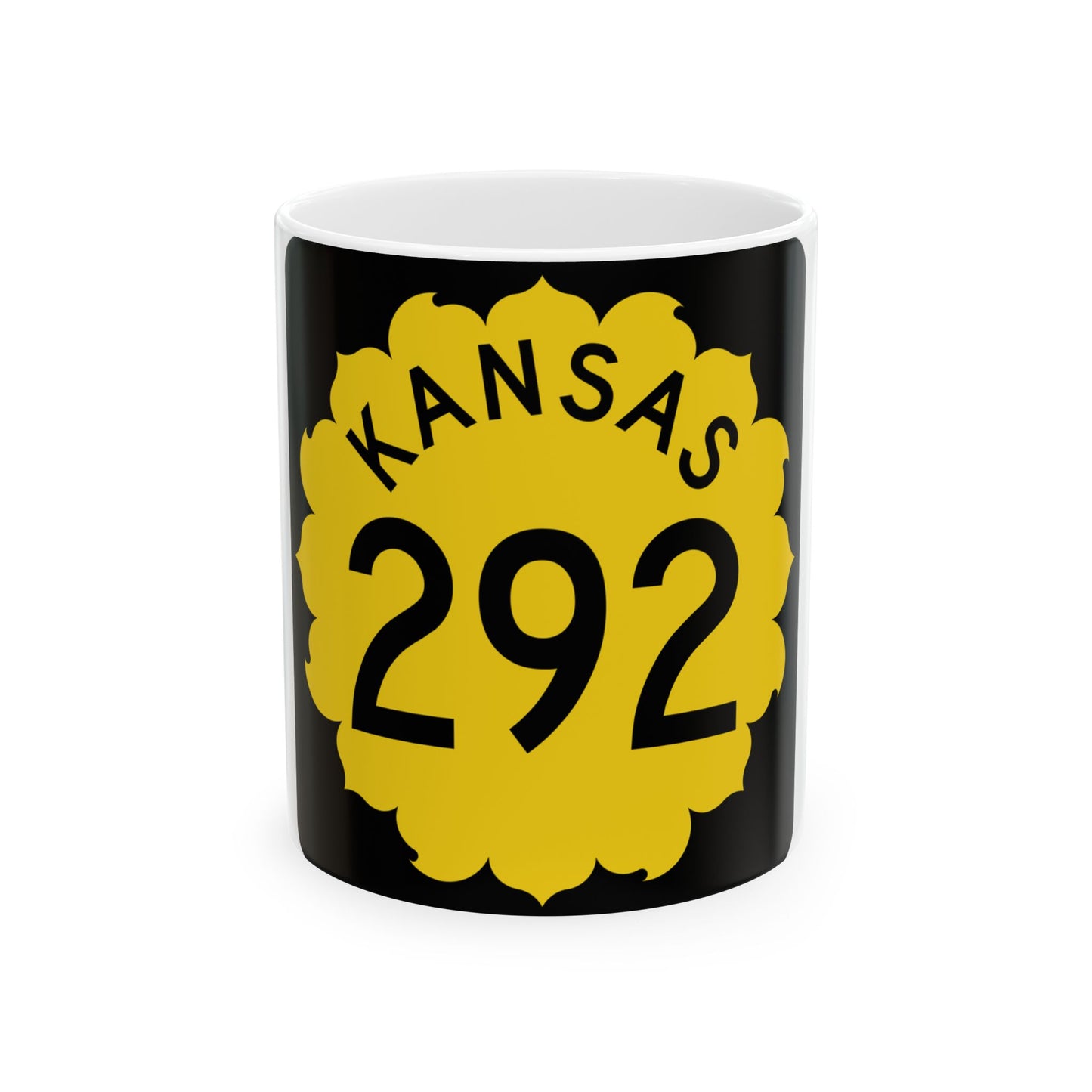 K-292 1962 (Kansas) (Road Sign) White Coffee Mug