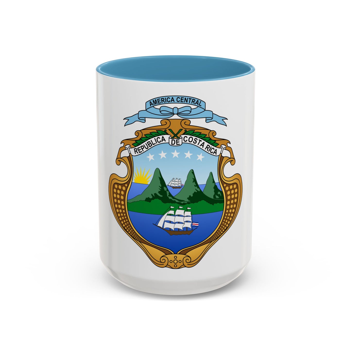 Coat of arms of Costa Rica (1906-1964) - Accent Coffee Mug