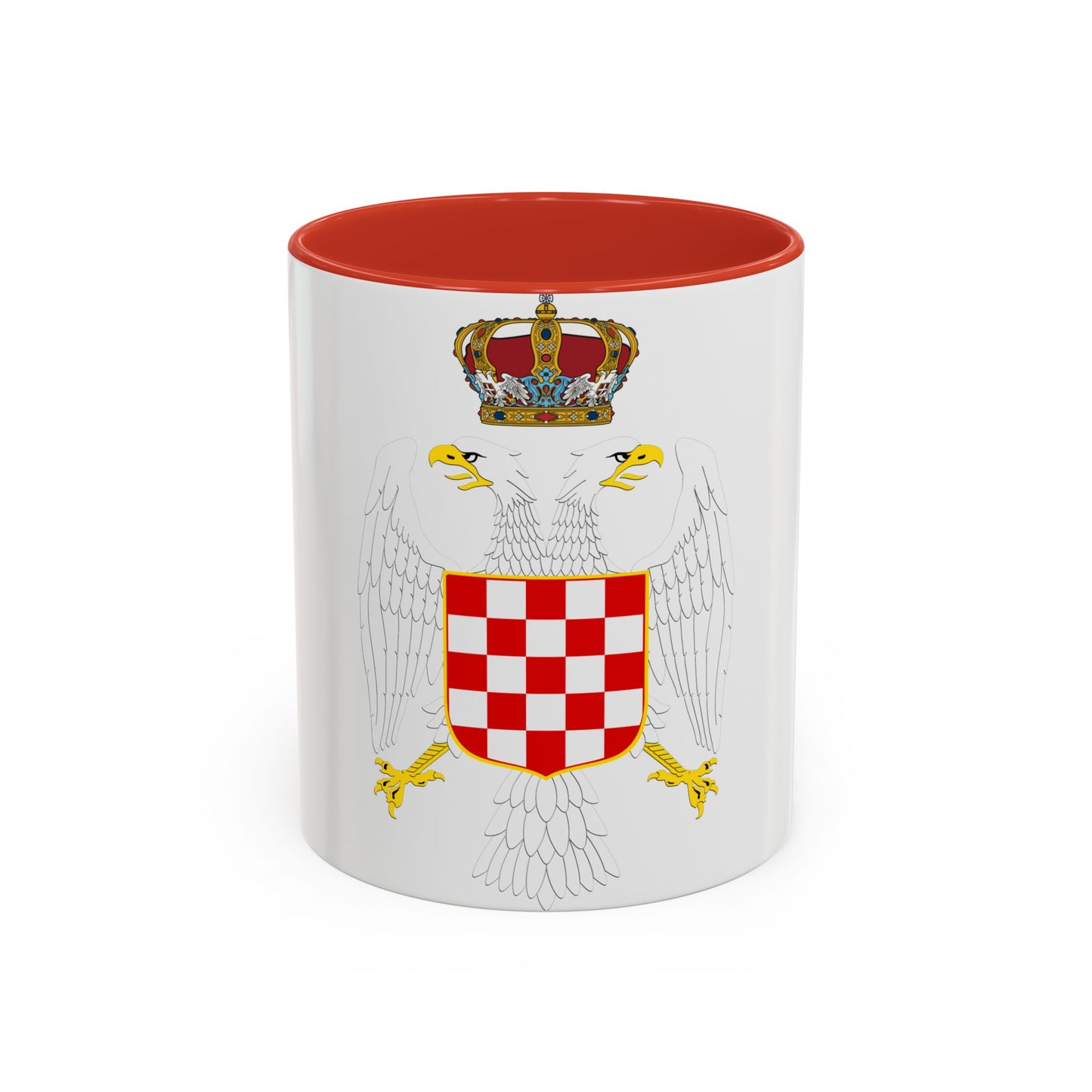 Greater coat of arms of the Banate of Croatia - Accent Coffee Mug