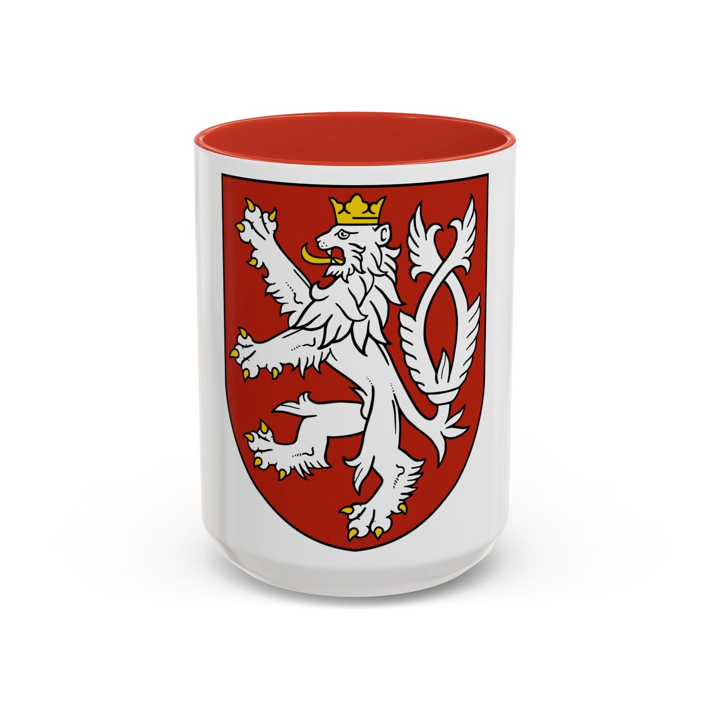 Small coat of arms of the Czech Republic - Accent Coffee Mug