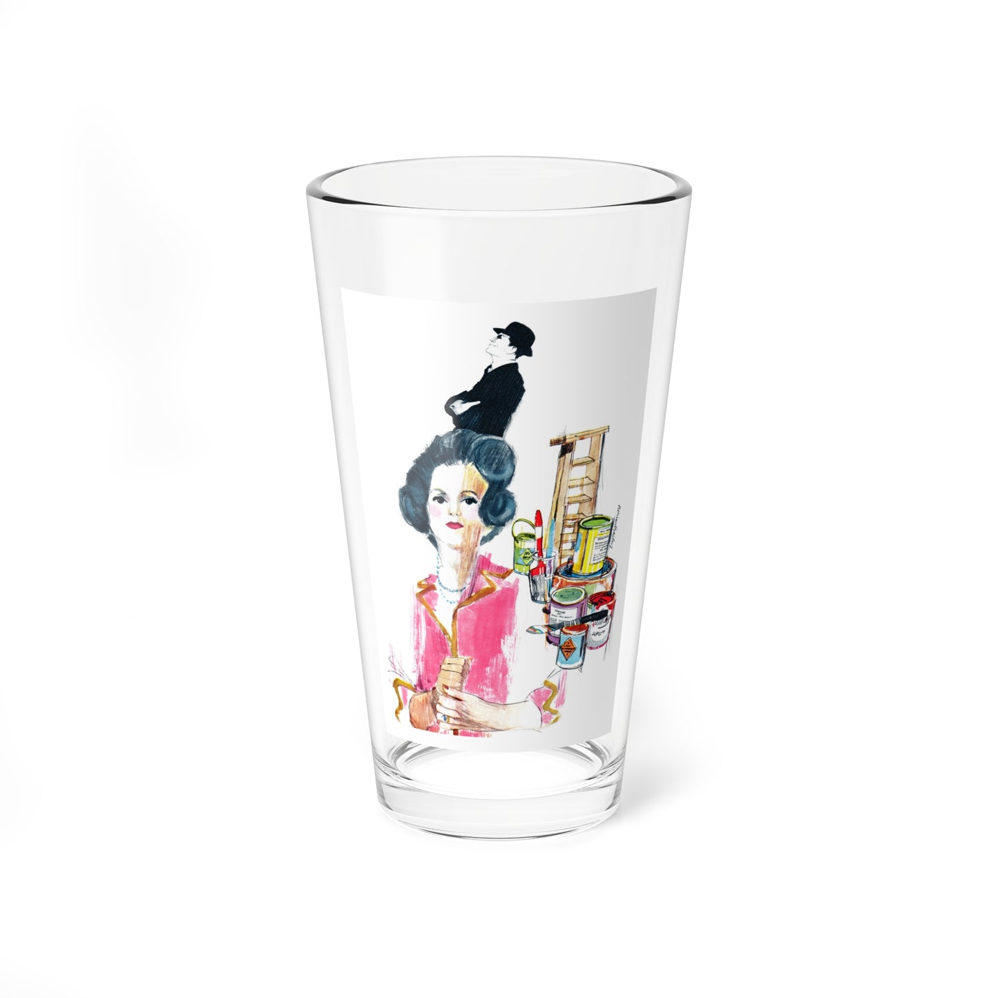 Love Me Love My Mother, Homes and Gardens magazine, 1964 - Pint Glass 16oz