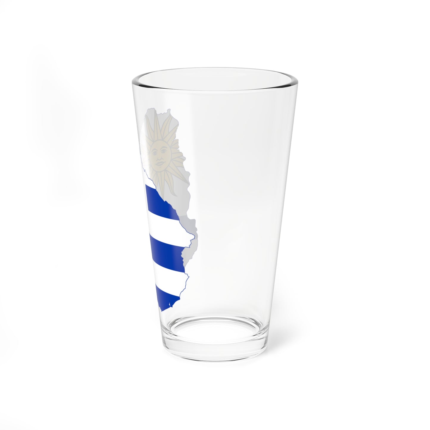 Flag-map of Uruguay (Uruguay) Pint Glass 16oz