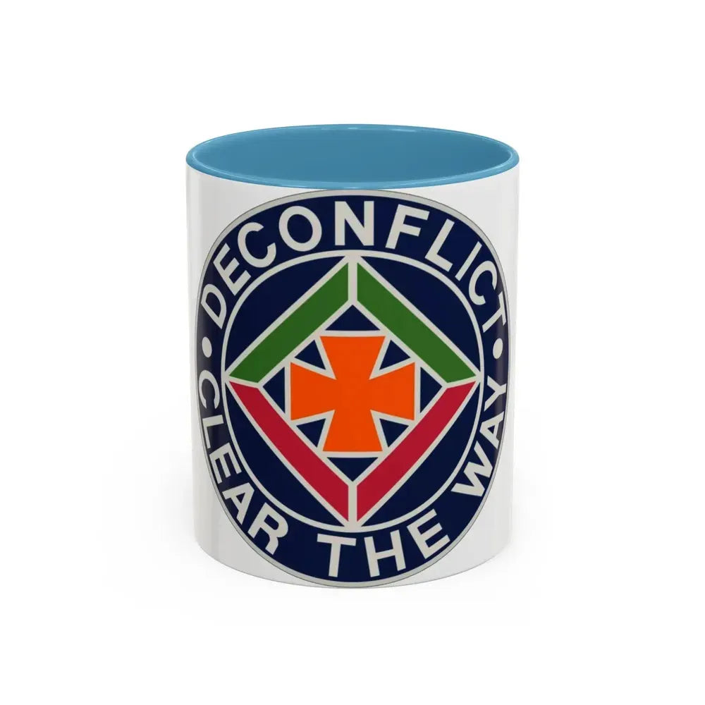 58th Air Traffic Control Battalion (U.S. Army) Accent Coffee Mug 11oz Light Blue - Go Mug Yourself