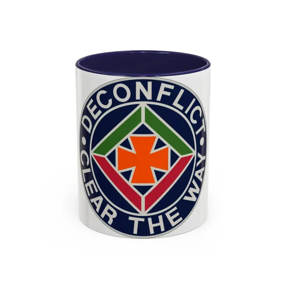 58th Air Traffic Control Battalion (U.S. Army) Accent Coffee Mug 11oz Navy - Go Mug Yourself