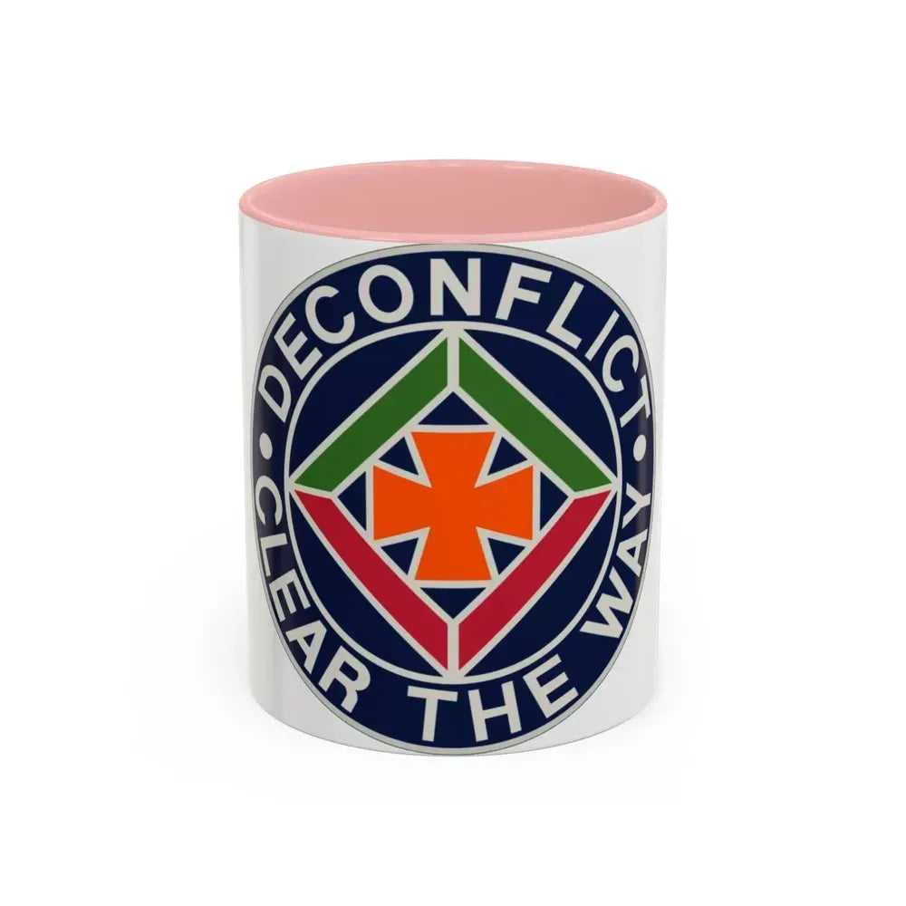 58th Air Traffic Control Battalion (U.S. Army) Accent Coffee Mug 11oz Pink - Go Mug Yourself