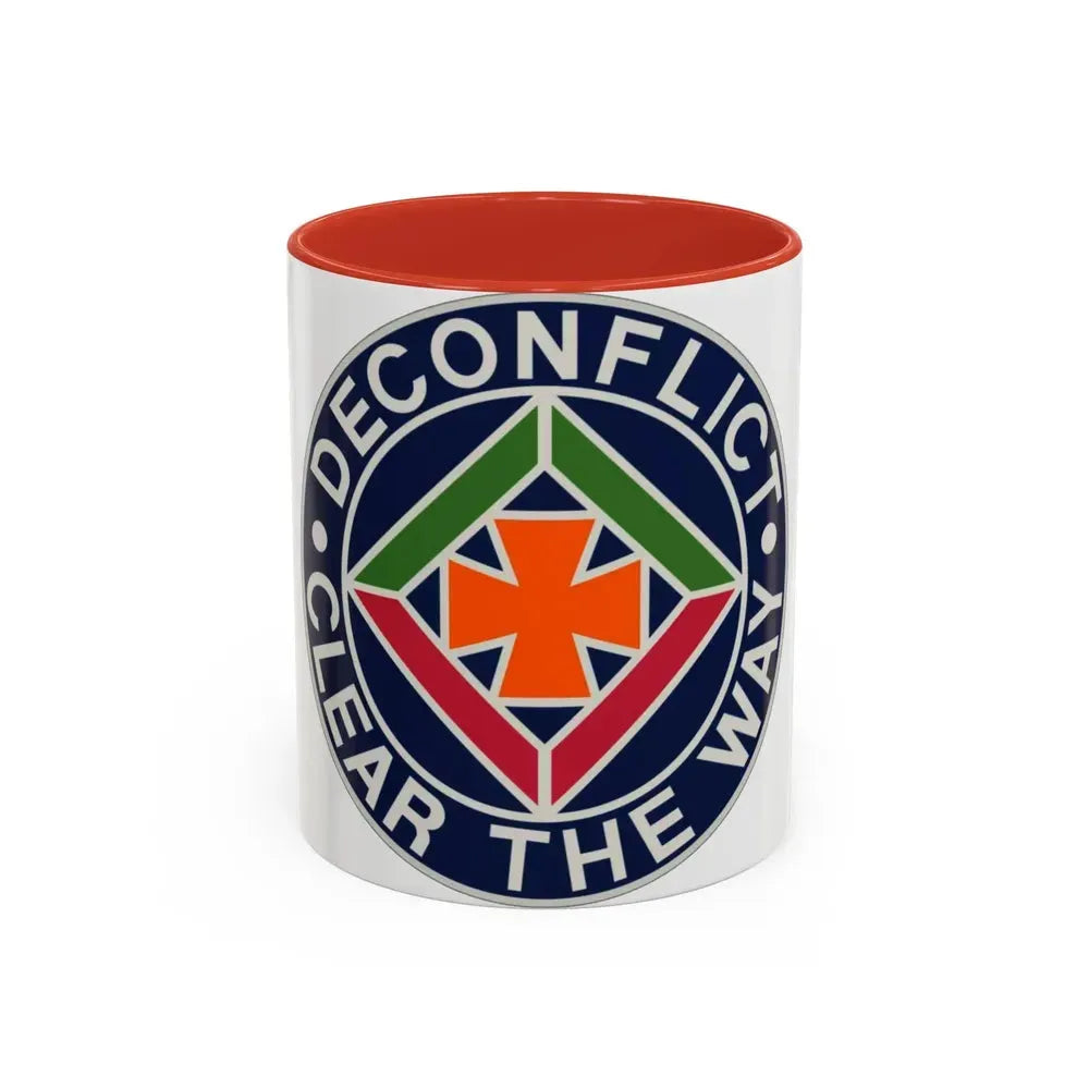 58th Air Traffic Control Battalion (U.S. Army) Accent Coffee Mug 11oz Red - Go Mug Yourself