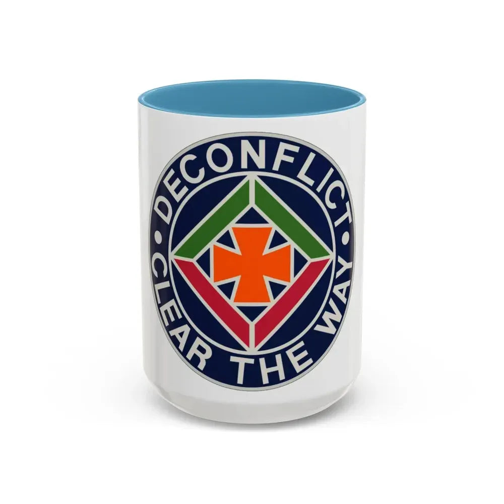 58th Air Traffic Control Battalion (U.S. Army) Accent Coffee Mug 15oz Light Blue - Go Mug Yourself