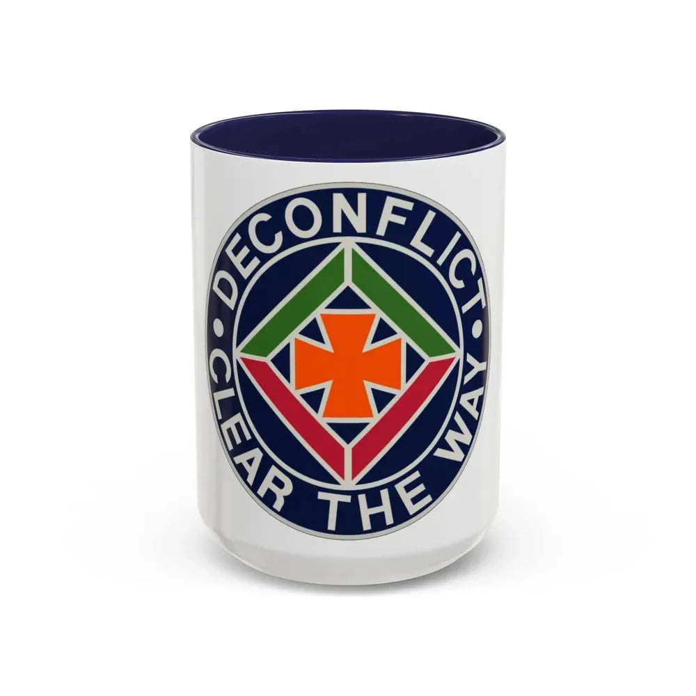 58th Air Traffic Control Battalion (U.S. Army) Accent Coffee Mug 15oz Navy - Go Mug Yourself