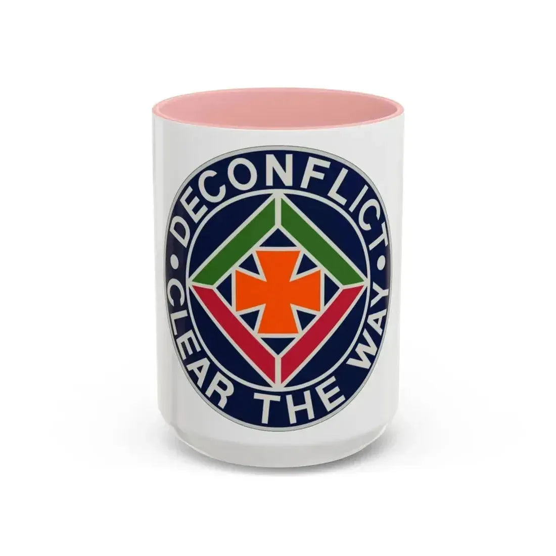 58th Air Traffic Control Battalion (U.S. Army) Accent Coffee Mug 15oz Pink - Go Mug Yourself