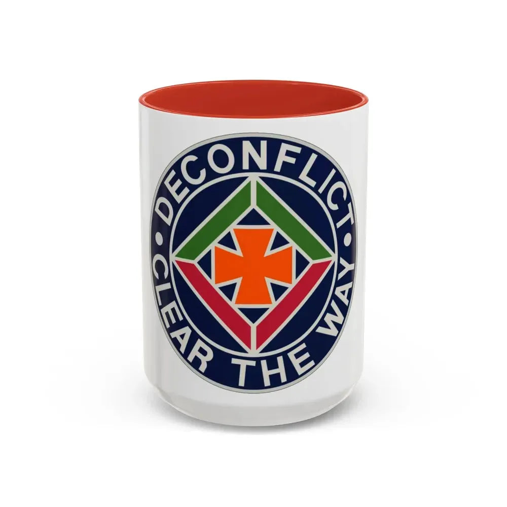 58th Air Traffic Control Battalion (U.S. Army) Accent Coffee Mug 15oz Red - Go Mug Yourself