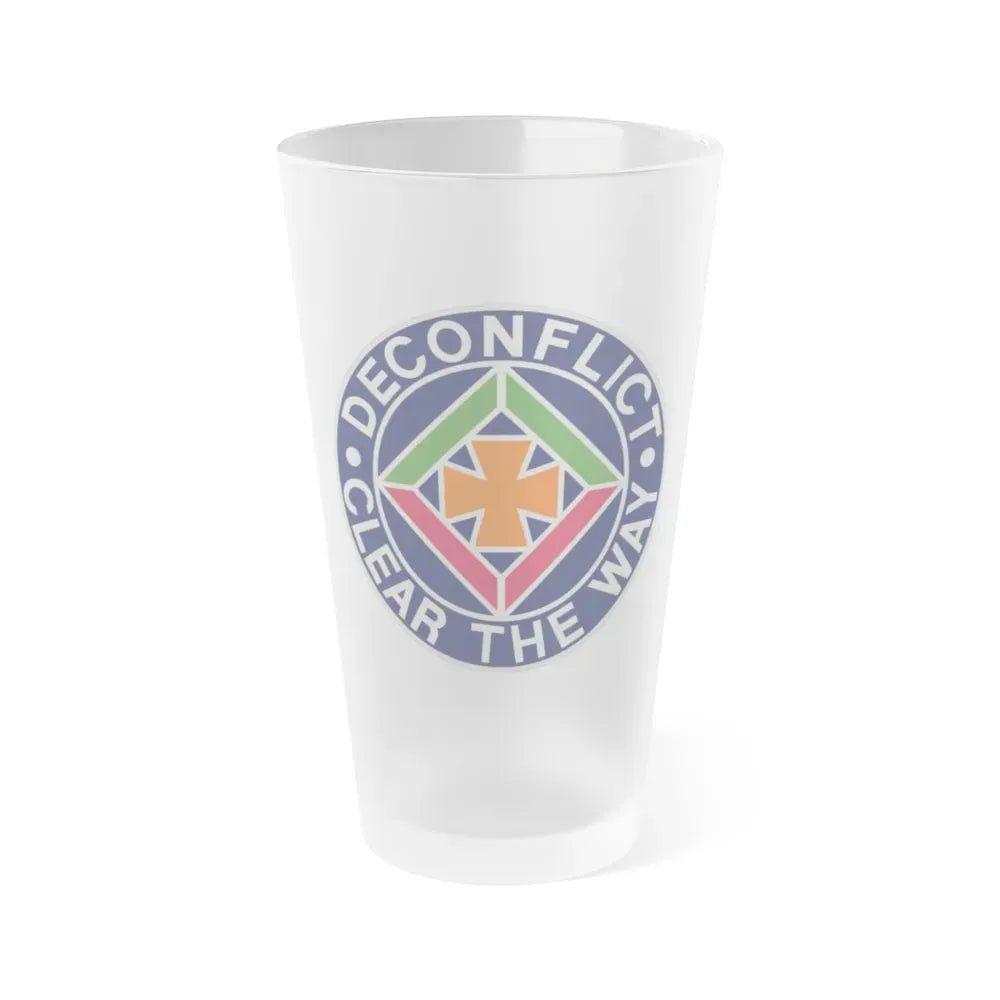 58th Air Traffic Control Battalion (U.S. Army) Frosted Pint Glass 16oz Default Title - Go Mug Yourself