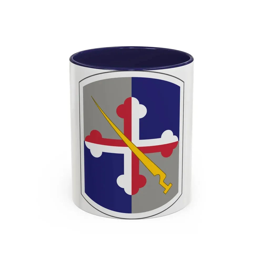 58th Infantry Brigade SSI (U.S. Army) Accent Coffee Mug 11oz Navy - Go Mug Yourself