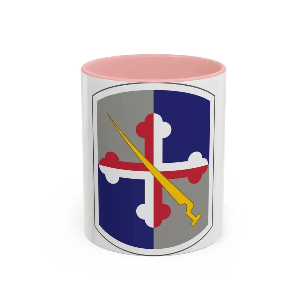 58th Infantry Brigade SSI (U.S. Army) Accent Coffee Mug 11oz Pink - Go Mug Yourself