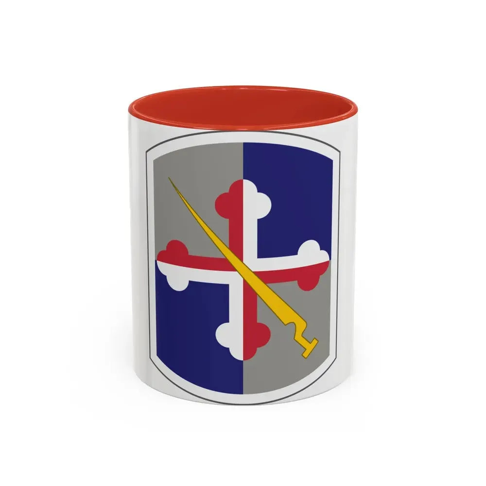 58th Infantry Brigade SSI (U.S. Army) Accent Coffee Mug 11oz Red - Go Mug Yourself